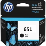 Cartouche d'encre HP 651 noir d'origine C2P10AE