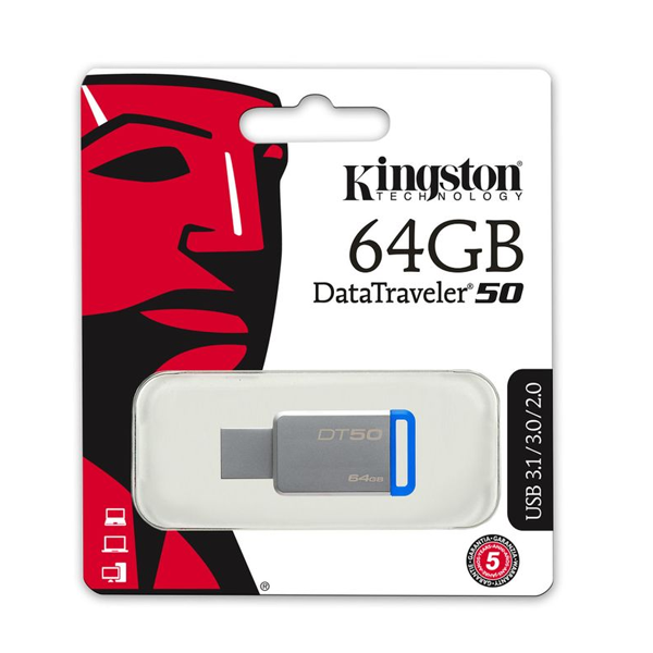Cle USB Kingston 64 GB 3.0 flash drive noire Original - PREMICE
