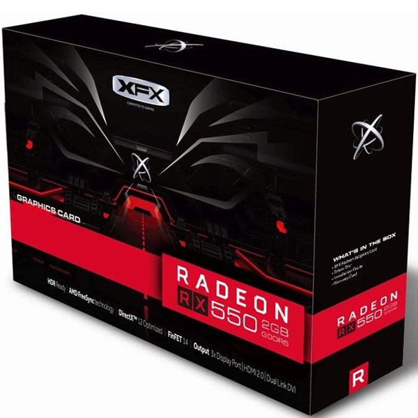 Carte graphique AMD Radeon XFX 550 2Gb single fan SDRAM - PREMICE