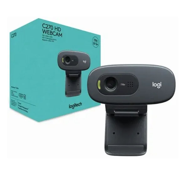 Logitech Webcam LOGITECH C270 HD 720P Smart Working Pour Skype 