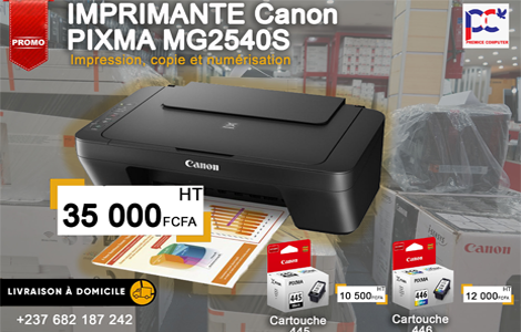 Imprimante Multifonction Jet d'encre 3 en 1 Canon Pixma MG 2540S