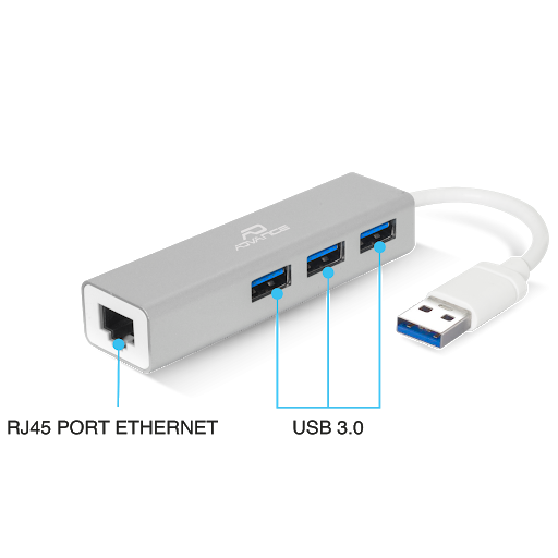 Répartiteur USB HUB 3.0 Adaptateur de Hub USB Alimenté Par Hub de Données  USB avec Adaptateur Secteur pour Lecteur Flash PC