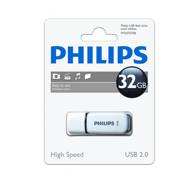 Clé USB 32GB Philips 2.0 Snow blanche FM032D70B