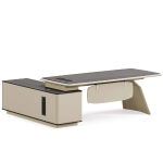 Table de Bureau pour directeur avec tiroirs à deux couleurs