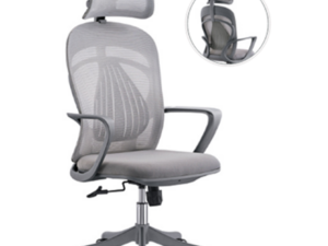 33 Fauteuil de bureau ergonomique en maille – Gris